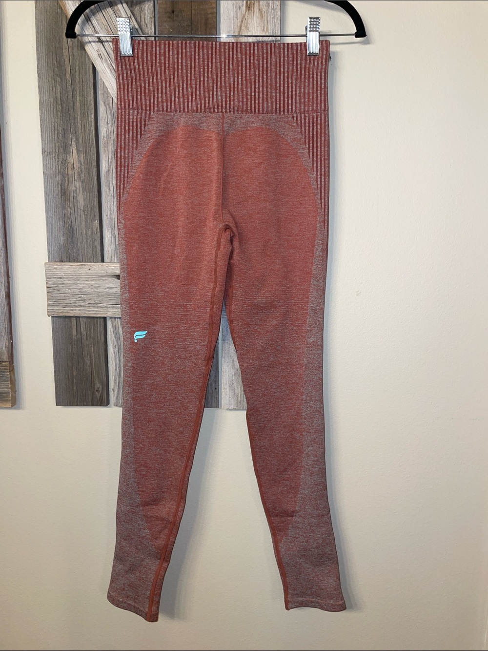 Seamless High-Waist Leggings - Rust Heather